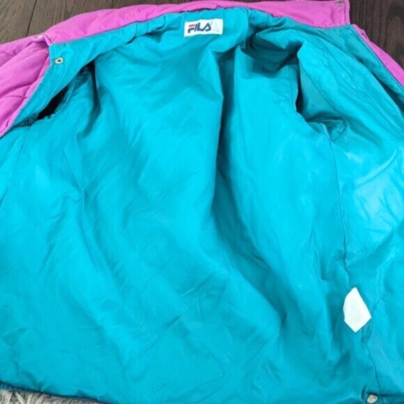Vintage Retro Fila Quilted Jacket - Picture 8 of 8